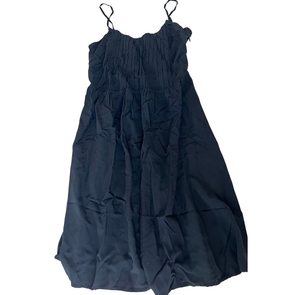 Old Navy dress women’s size medium tall Black adjustable Straps flowy Witchy
